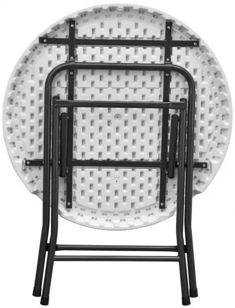 Stôl catering skladací 80 cm biely
