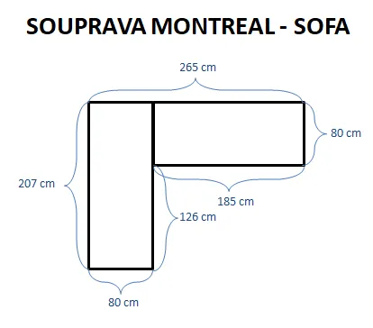 Záhradný set Montreal antracit polyratan
