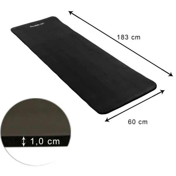 Gymnastická podložka MOVIT 183 x 60 x 1 cm - žltá