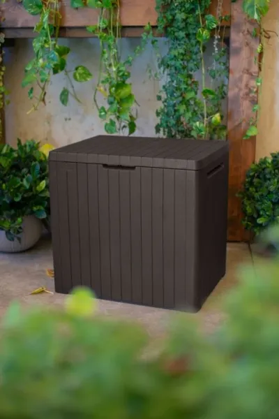 Úložný box Curver City Box 113 l hnedý