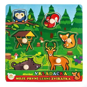 Teddies vkládačka Moje první lesní zvířátka