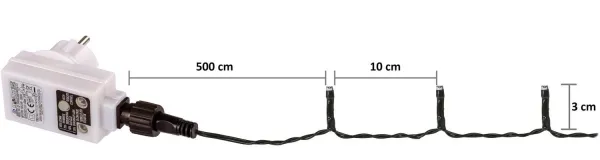 VOLTRONIC Vianočná reťaz 40 m, 400 LED, farebná