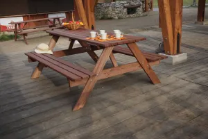 Drevený záhradný set Piknik 220 cm