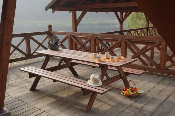 Drevený záhradný set Piknik 220 cm