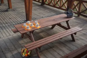 Drevený záhradný set Piknik 220 cm