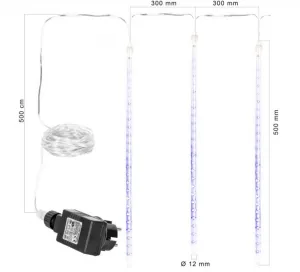 VOLTRONIC 59609 Vianočné LED osvetlenie - padajúci sneh - 480 LED teple biela