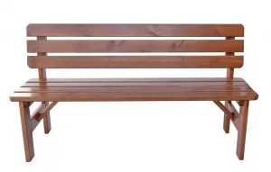 Záhradná lavica Viking hnedá 150 cm