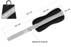 Neoprénové záťažové reflexné manžety 2 x 1 kg