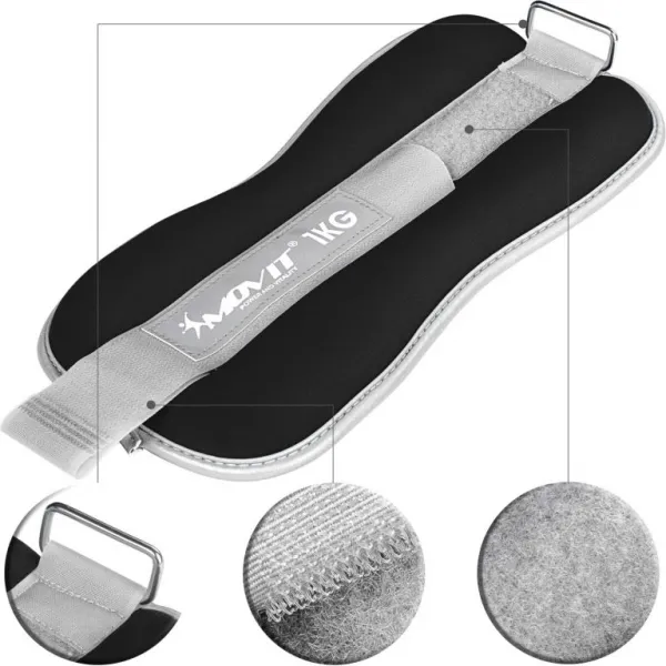 Neoprénové záťažové reflexné manžety 2 x 1 kg
