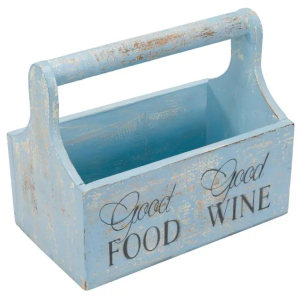Garthen 73075 Dekoratívny kvetinový box - 30 x 17 x 25 cm, modrý
