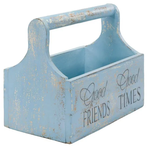 Garthen 73075 Dekoratívny kvetinový box - 30 x 17 x 25 cm, modrý