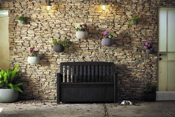 Zahradná lavica Keter Patio hnedá 247x65x84 cm