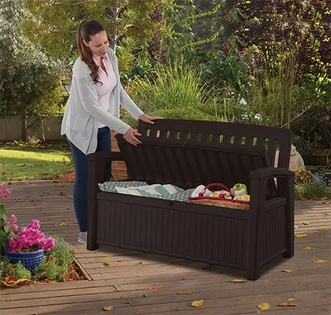Zahradná lavica Keter Patio hnedá 247x65x84 cm