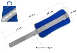 MOVIT neoprénové záťažové reflexné manžety, 2 x 1 kg