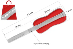 MOVIT neoprénové záťažové reflexné manžety, 2 x 1 kg