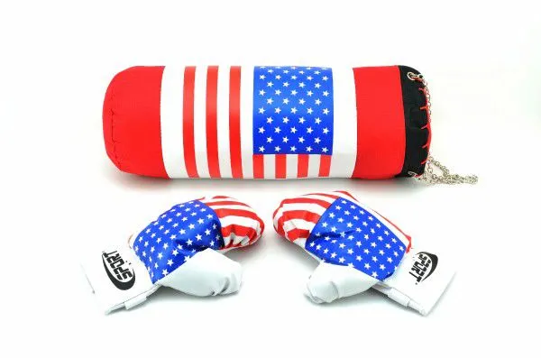 Boxovacie vrece s rukavicami Teddies USA II