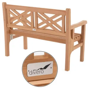 Divero 71768 Dvojmiestna sklopná lavica z teaku