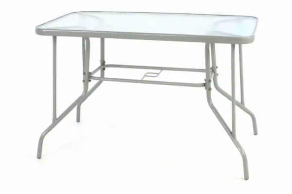 Garthen 40988 Záhradný skladací set stôl + 4 stoličky - čierna