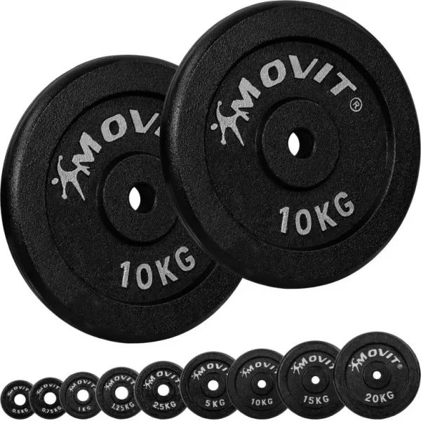 MOVIT sada 2 kusov závažia - 10 kg, liatina