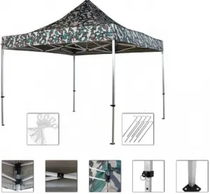 INSTENT PRO Záhradný stan 3 x 3 m, woodland