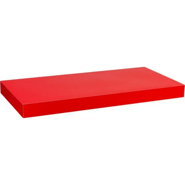 Stilista nástenná polica Volato, 100 cm, lesklá červená