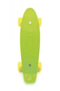 Skateboard - pennyboard 43cm, nosnost 60kg plastové osy, zelená, žlutá kola
