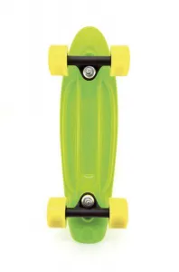 Skateboard - pennyboard 43cm, nosnost 60kg plastové osy, zelená, žlutá kola