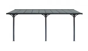Rojaplast Bruce J pergola - šedý polykarbonát