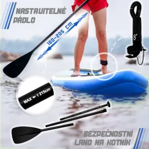 Nafukovací paddleboard 305 cm modrý + příslušenstvo