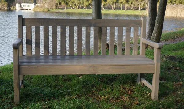 Záhradná lavica London šedá 150 cm