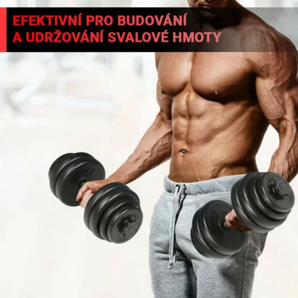Sada závažia plnená pieskom a cementom, 2 x 2 kg