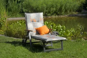 Sun_garden Ass comfort lehátko - antracit + čierne