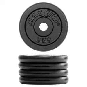 MAXXIVA 81731 Sada 2 závaží na činky celkom 10 kg, liatina, čiern