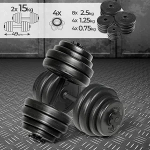PHYSIONICS Sada činiek 30 kg (2 x 15 kg)