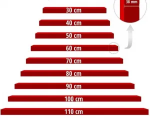STILISTA Nástenná polica Volato, 60 cm, svetlé drevo