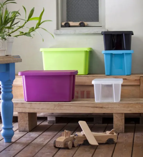 CURVER Úložný box s vekom 45L - zelený
