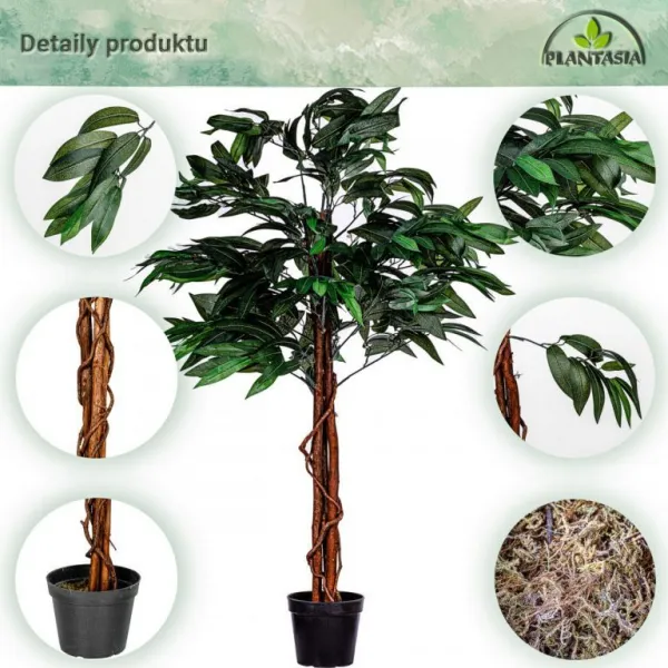 PLANTASIA Umelý strom mangovník, 120 cm