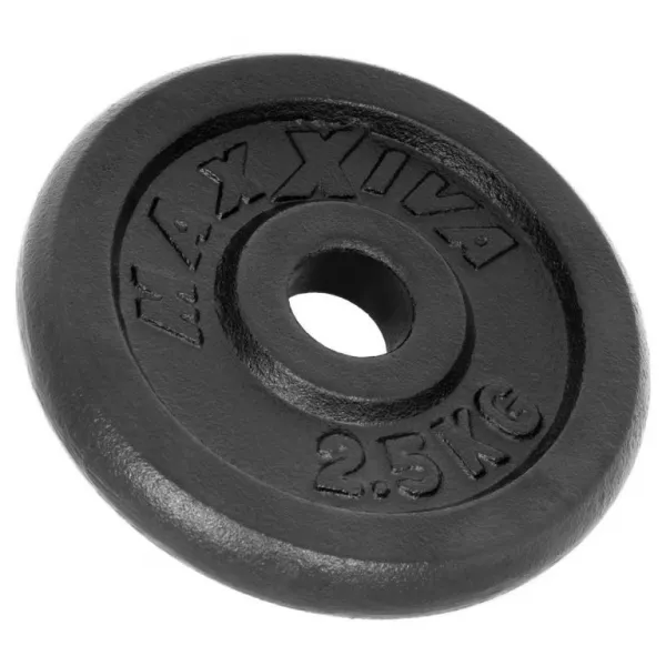 MAXXIVA 81708 sada 2 závaží na činky celkom 5 kg, liatina, čierna