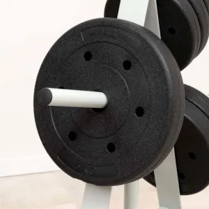 MAXXIVA 83982 sada závažia 4 x 5 kg, cement, čierna