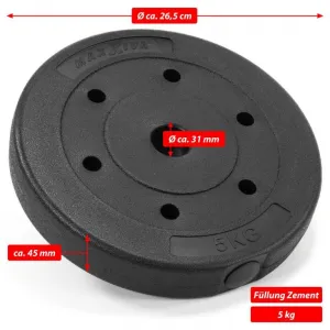 MAXXIVA 86245 set závažia, 30 kg, 8 ks