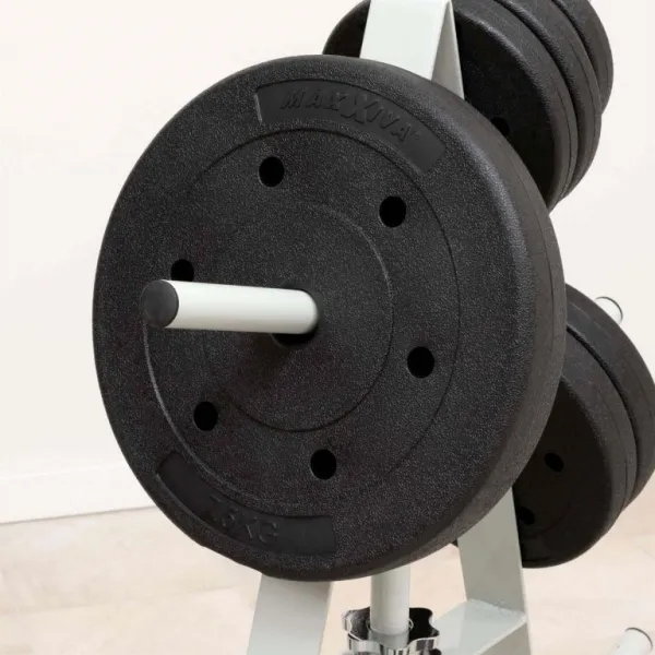 MAXXIVA 81996 sada závaží 4 x 7,5 kg, cement, čierna