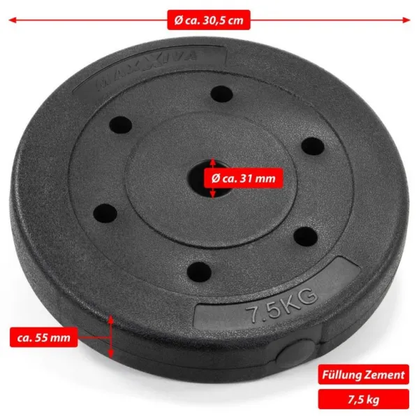MAXXIVA 86331 set závažia, 30 kg, 10 ks