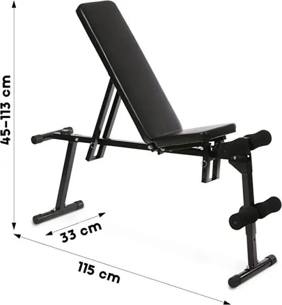 PHYSIONICS multi. posilňovacia lavica,116 x 33 x 48-120 cm