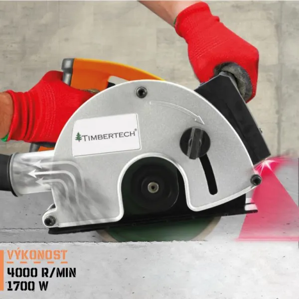 TIMBERTECH drážkovacia fréza s laserom, 1700 W