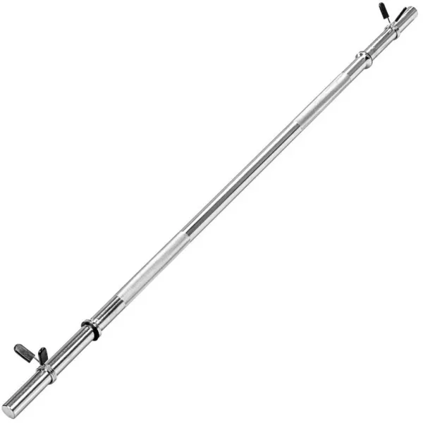MOVIT® 160 cm posilňovacia tyč, chróm, pružinový uzáver