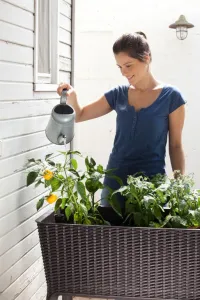 Kvetináč Easy Grow hnedý plastový