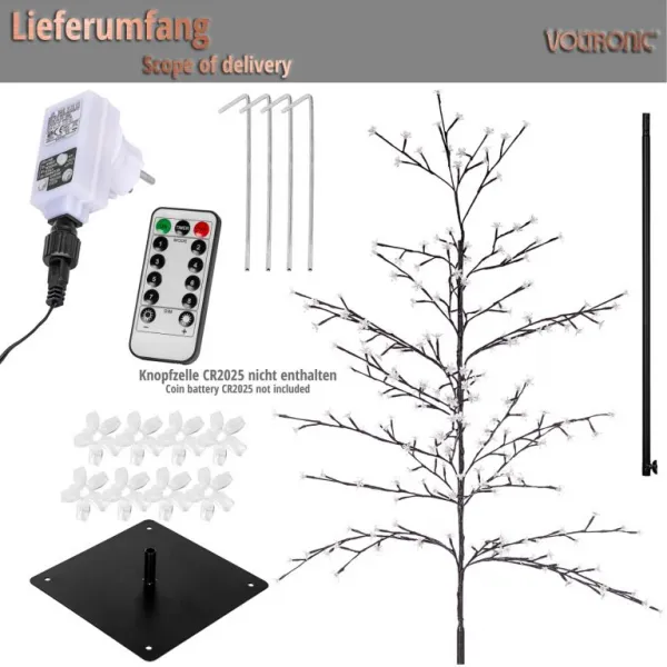 VOLTRONIC Čerešňový kvet  s 220 LED osvetlením, 180 cm