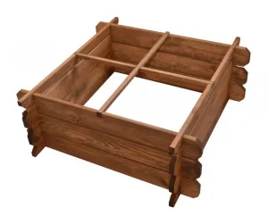 Vyvýšený záhon Záhradka menší drevený hnedý