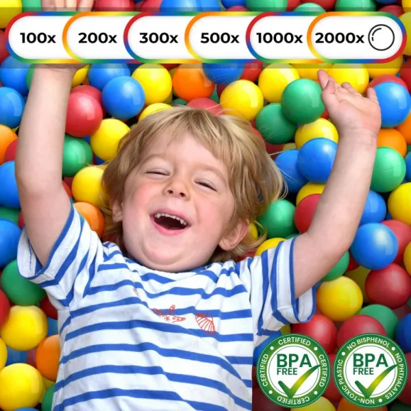 Infantastic pestrofarebné loptičky, detské, 300 ks