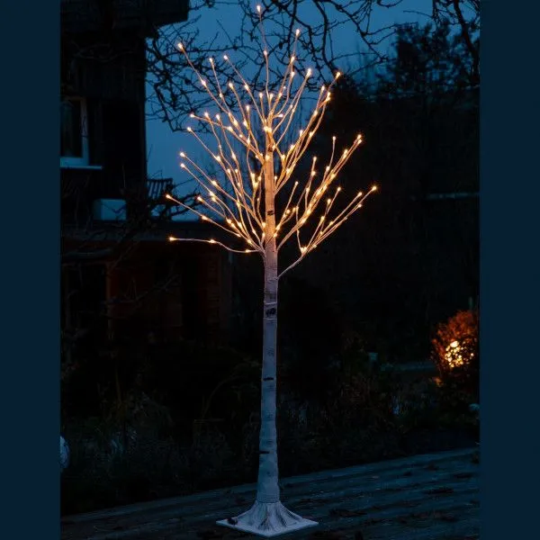 VOLTRONIC LED breza,8 funkcií z ovládačom,teplá biela,180 cm